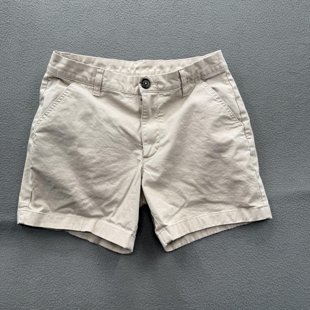 Chubbies Shorts Mens 30 Beige Chino Flat Front Stretch 5.5 Inseam Casual